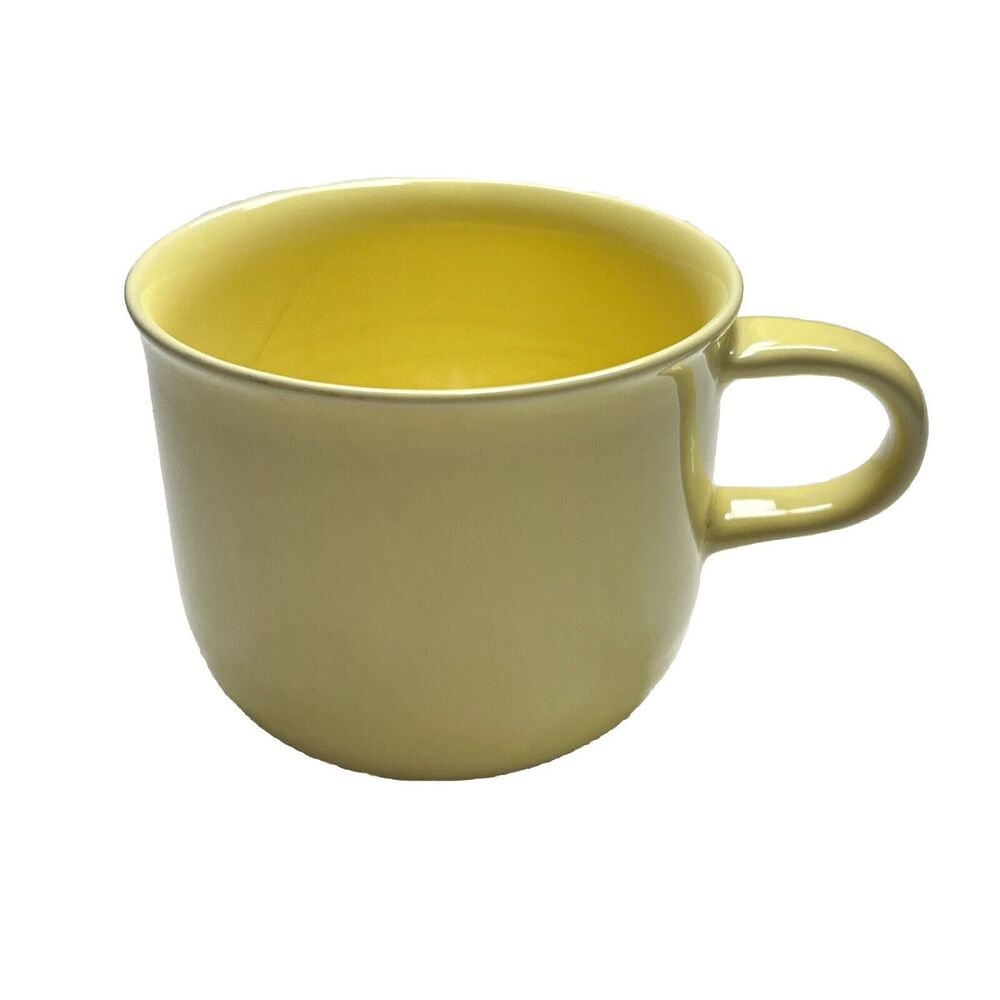 Images Nancy Calhoun Vintage Yellow Coffee Mug Tea Cup Yellow 8” - Japan